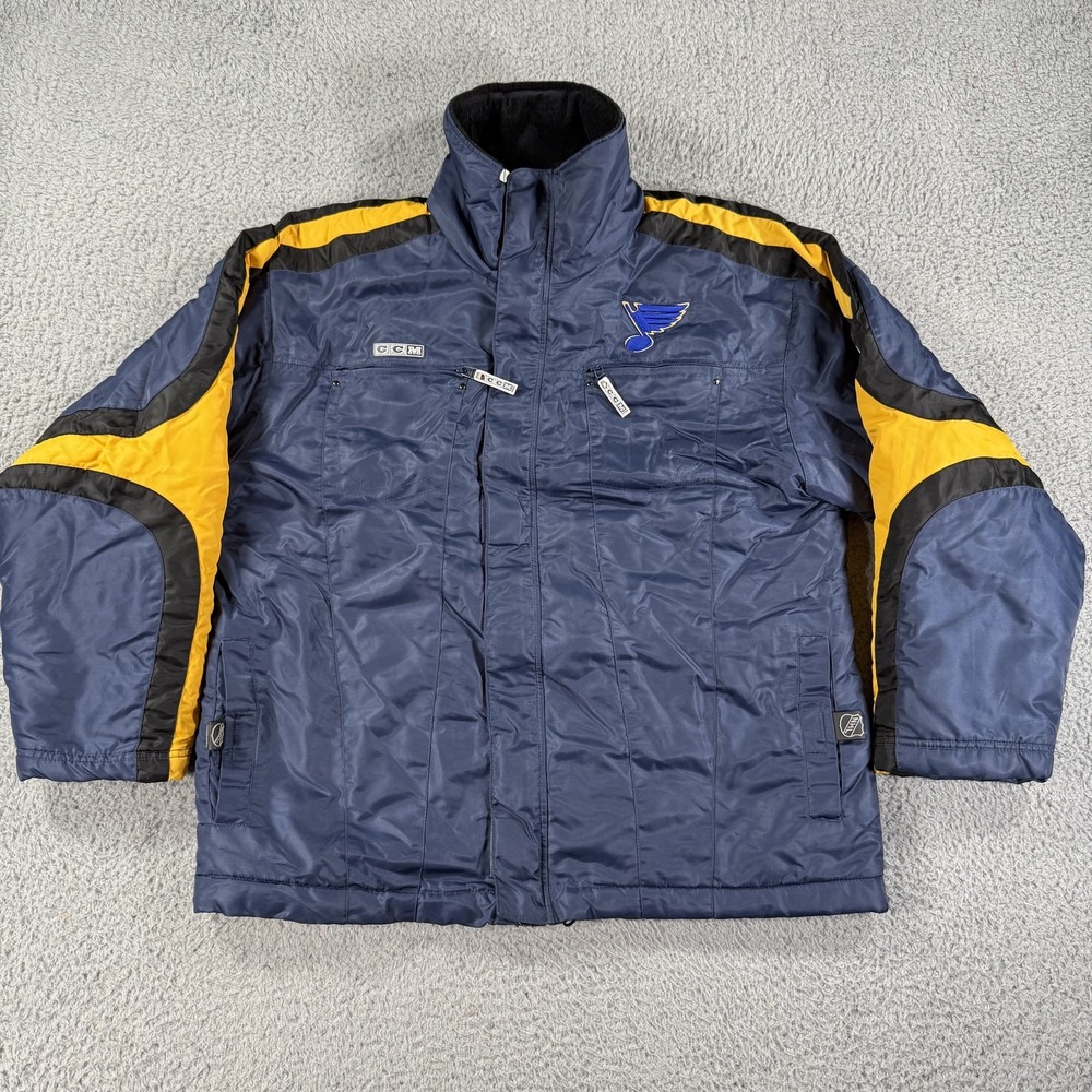 Vintage St. Louis Blues Jacket Mens Medium NHL‎ Hockey CCM Center Ice 90s
